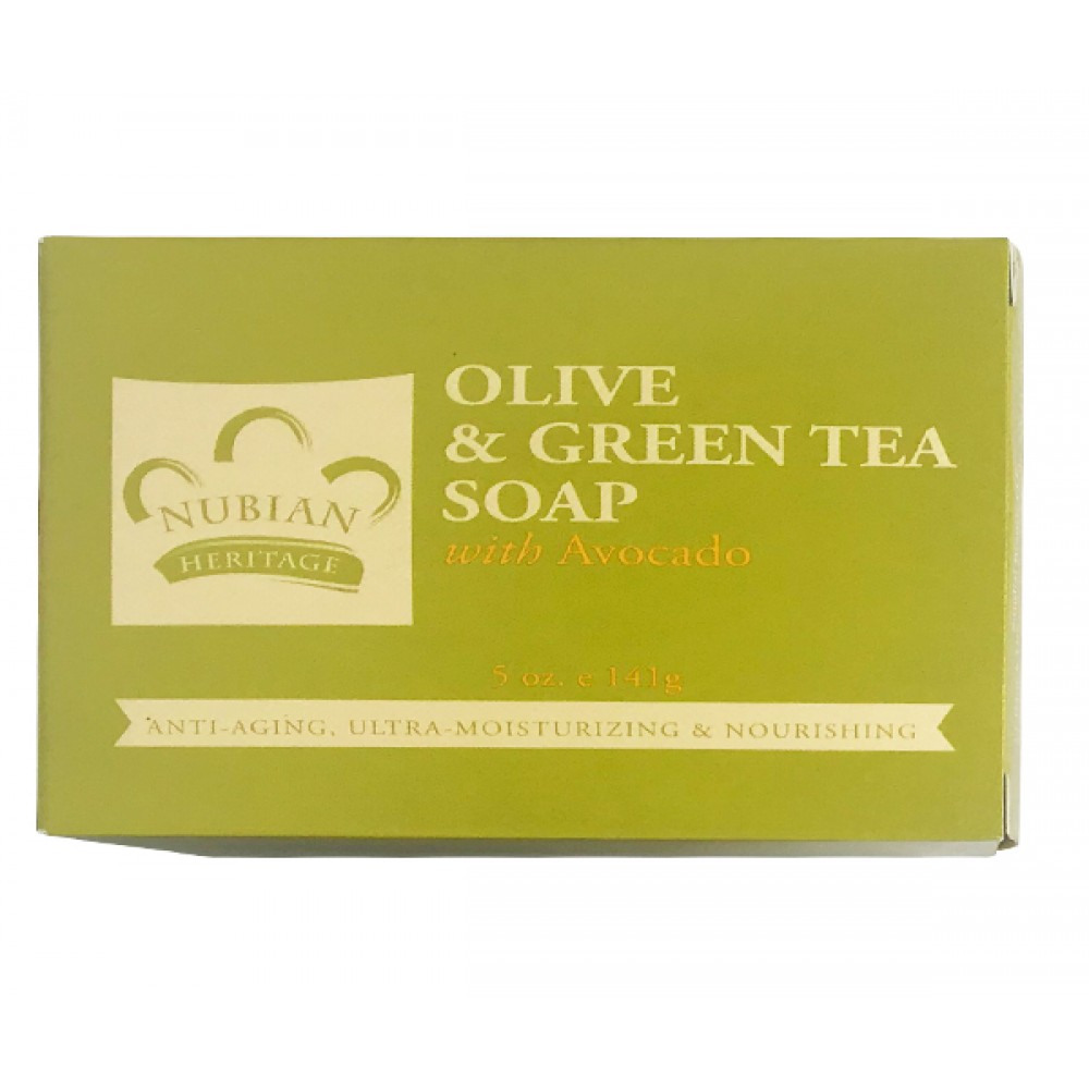 Nubian Heritage Olive And Green Tea Bar Soap 5 Oz