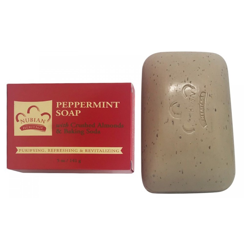 Nubian Heritage Peppermint Bar Soap 5 Oz