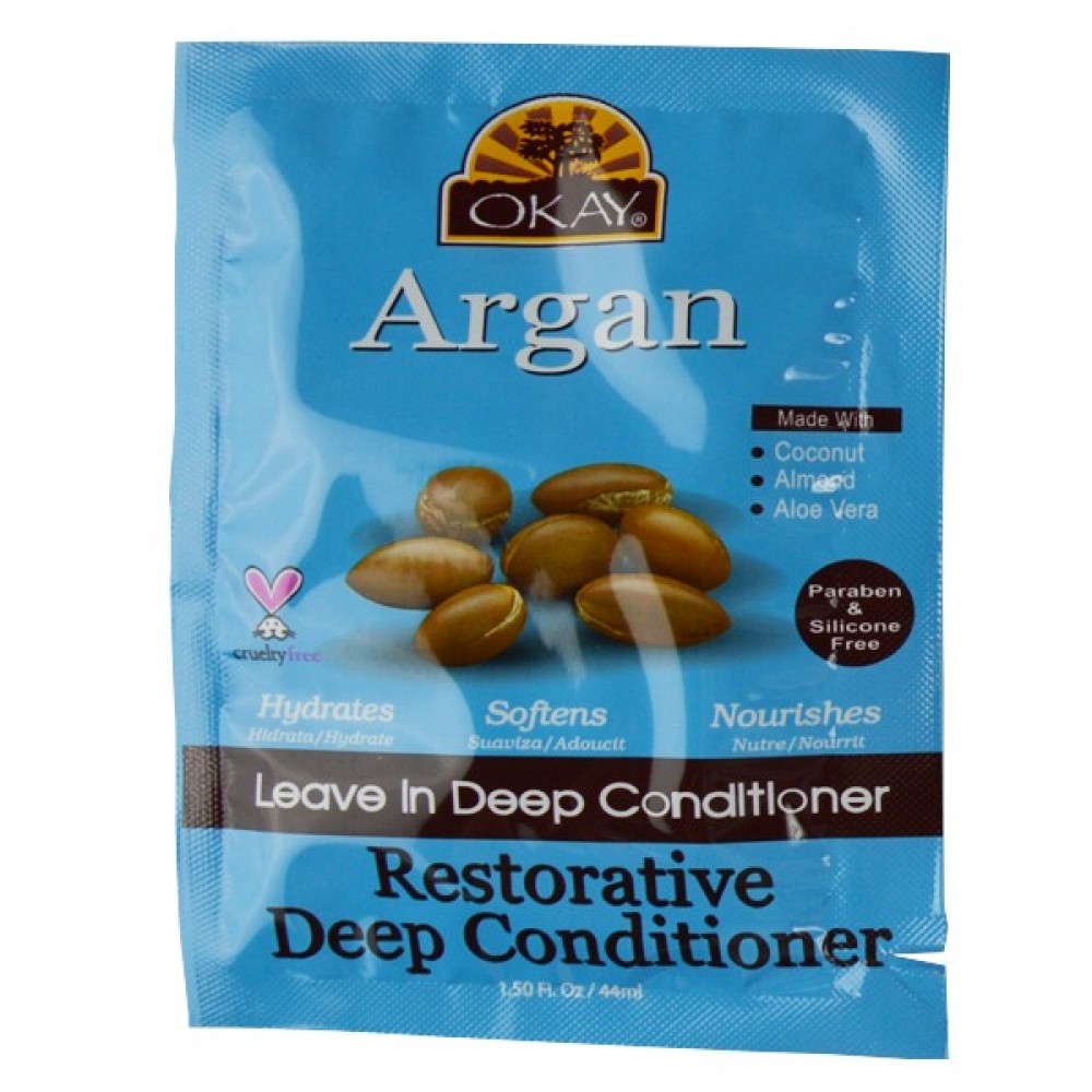 Okay Argan Leave In Deep Conditioner Restorative Deep Conditioner 1.50 Oz Okay Argan Leave In Deep Conditioner Restorative Deep Conditioner 1.50 Oz