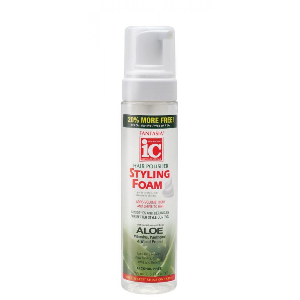 ic fantasia hair polisher styling foam 8.5 oz. ic fantasia hair polisher styling foam 8.5 oz.