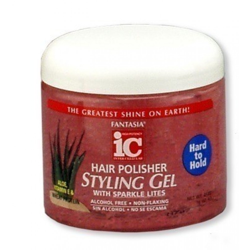 ic fantasia hair polisher hard to hold styling gel 16 oz. jar