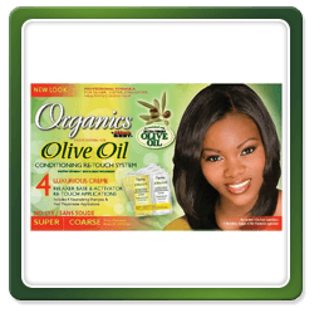 Africas Best Organics Olive Oil Conditioning Relaxer Kit Super Coarse