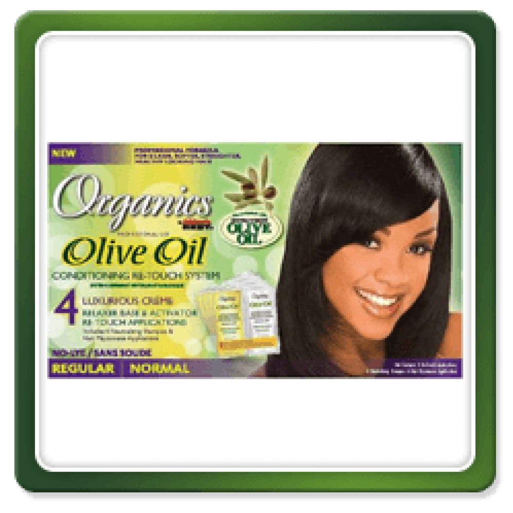 Africas Best Organics Olive Oil Conditioning Relaxer Kit Regular Normal