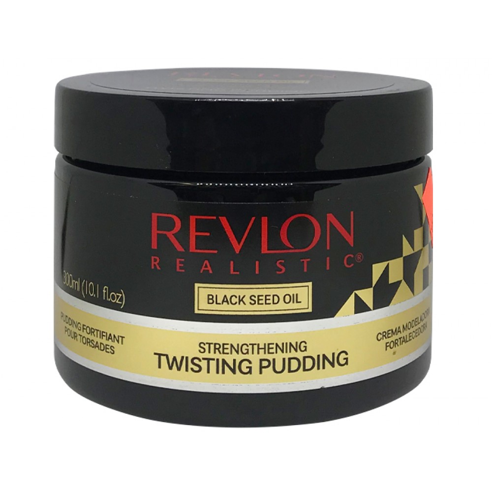 Revlon Realistic Black Seed Oil Designed For Natural Hair Strengthening Twisting Pudding 10.1 Oz