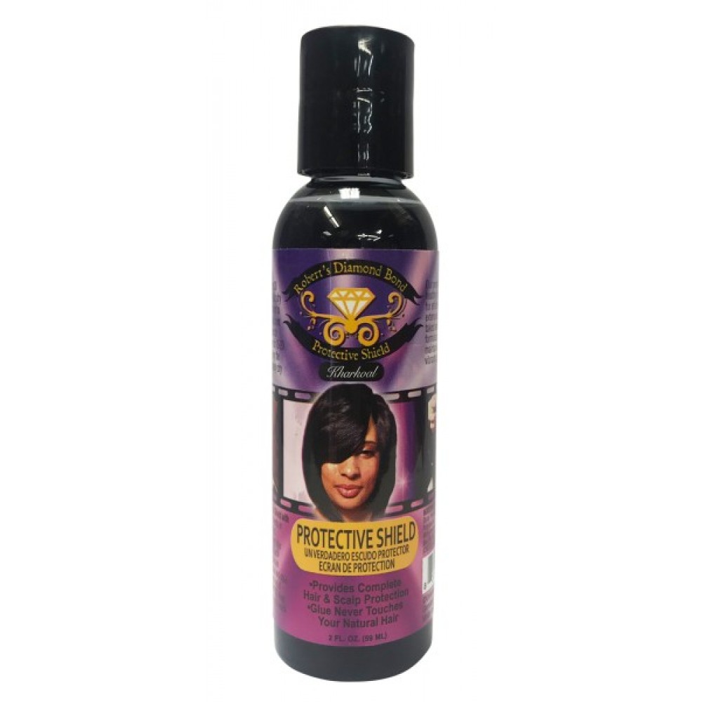 Roberrs Diamond Bond Protective Shield Hair Glue Bonding Kharkoal 2 Oz