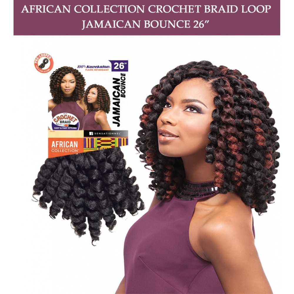 Sensationnel Synthetic Hair Crochet Braid Loop Jamaican Bounce 26