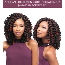 Sensationnel Synthetic Hair Crochet Braid Loop Jamaican Bounce 26" Sensationnel Synthetic Hair Crochet Braid Loop Jamaican Bounce 26"