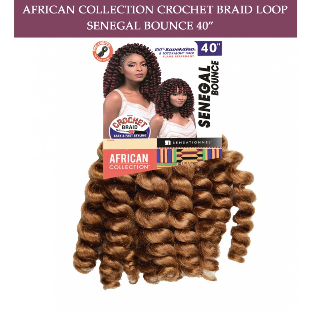Sensationnel Synthetic Hair Crochet Braid Loop Senegal Bounce 40