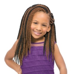 Sensationnel Synthetic Hair Crochet Braid Loop Kids Senegal Twist 12" Sensationnel Synthetic Hair Crochet Braid Loop Kids Senegal Twist 12"