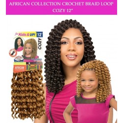 Sensationnel Synthetic Hair Crochet Braid Loop Kids Cozy 12"