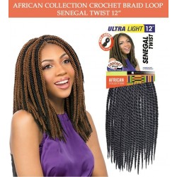 Sensationnel Synthetic Hair Crochet Braid Loop Senegal Twist 12"