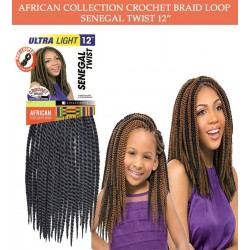Sensationnel Synthetic Hair Crochet Braid Loop Senegal Twist 12" Sensationnel Synthetic Hair Crochet Braid Loop Senegal Twist 12"