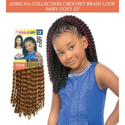 Sensationnel Synthetic Hair Crochet Braid Loop Kids Baby Cozy 12" Sensationnel Synthetic Hair Crochet Braid Loop Kids Baby Cozy 12"