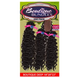 Sensationnel Boutique Bundle Multi Pack 100% Human Hair & Premium Blend Hair Weave Deep Wave Sensationnel Boutique Bundle Multi Pack 100% Human Hair & Premium Blend Hair Weave Deep Wave
