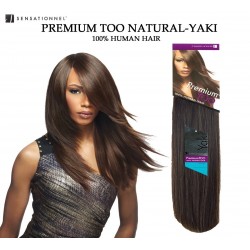 Sensationnel Premium Too Natural Yaki Straight 100% Human Hair Weave Combo Pack 