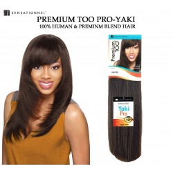 Sensationnel Premium Too Yaki Pro Straight 100% Human Hair & Premium Blend Hair Weave 