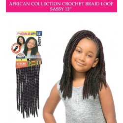 Sensationnel Synthetic Hair Crochet Braid Loop Kids Sassy 12"