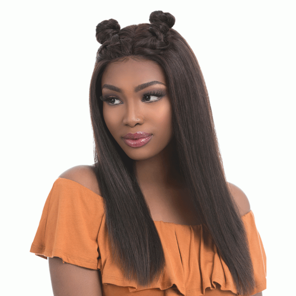 Sensationnel Brazilian Unprocessed Virgen 100% Remy Human Full Hand Tied Lace Front Wig Straight 22