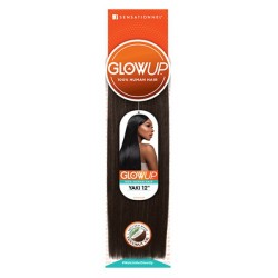 Sensationnel Glowup 100% Human Hair Weave Yaki Straight