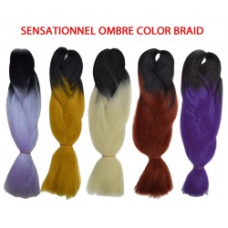 Sensationnel African Collection Synthetic 100% Kanekalon Jumbo Braid Ombre Color Sensationnel African Collection Synthetic 100% Kanekalon Jumbo Braid Ombre Color