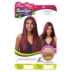 Sensationnel Empress Synthetic Lace Front Wig Free Part Boutique Kinky Straight Sensationnel Empress Synthetic Lace Front Wig Free Part Boutique Kinky Straight