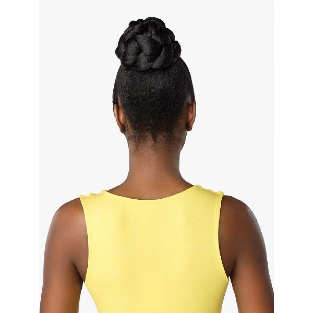 Ebo Synthetic Instant Bun With Bangs Gia
