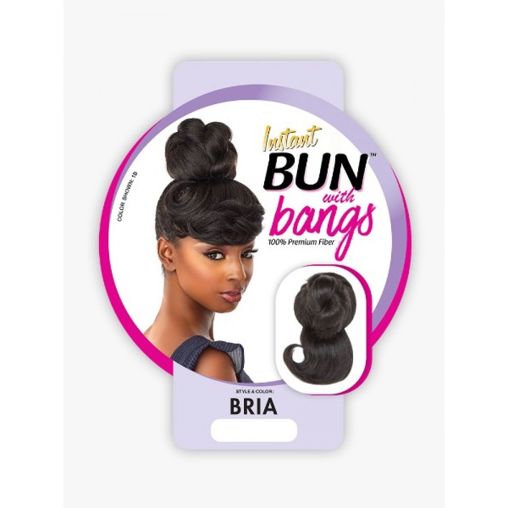 Ebo Synthetic Instant Bun With Bangs Bria