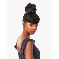 Ebo Synthetic Instant Bun With Bangs Bria Ebo Synthetic Instant Bun With Bangs Bria