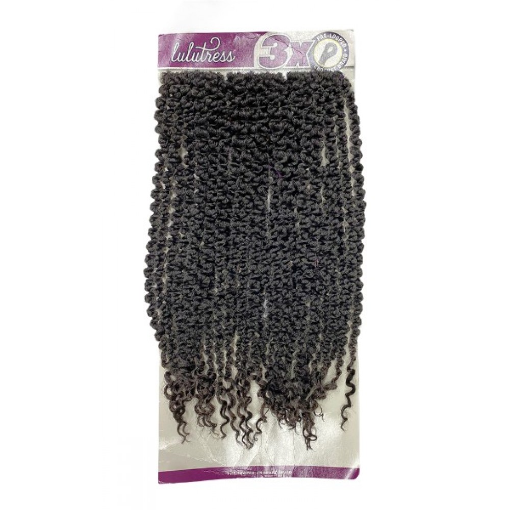 Sensationnel Lulutress Synthetic Hair Crochet Braid Loop 3x 3d Passion Twist 18