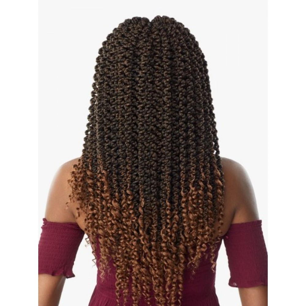 Sensationnel Lulutress Synthetic Hair Crochet Braid Loop 3x 3d Passion Twist 18