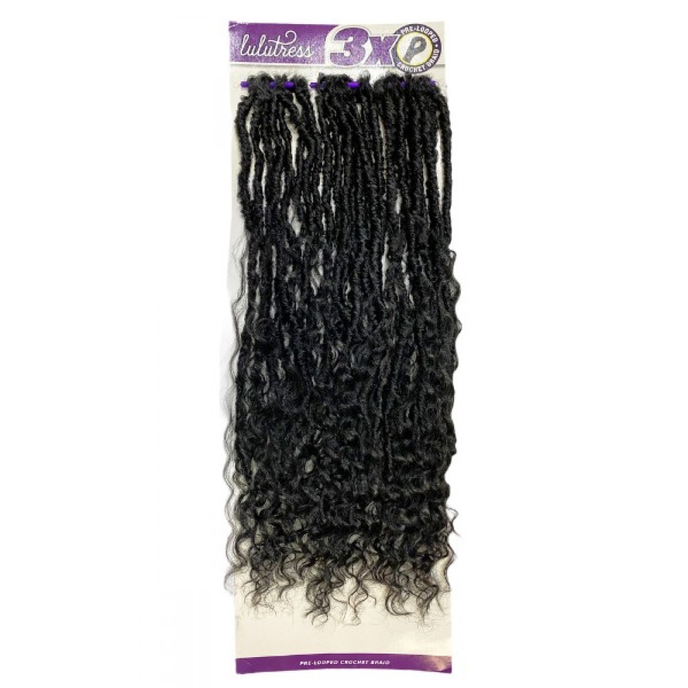 Sensationnel Lulutress Synthetic Hair Crochet Braid Loop 3x Bohemian Locs 20