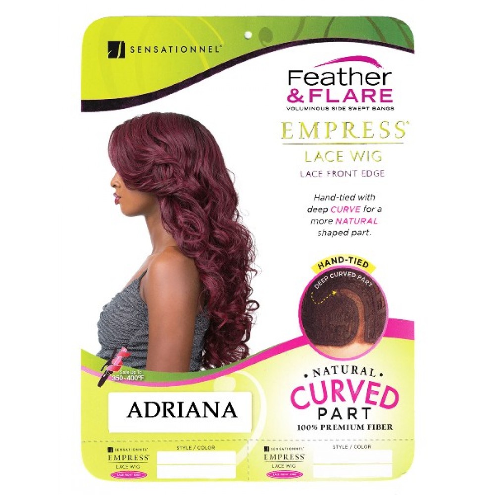 Sensationnel Empress Synthetic Lace Front Wig Curved Part Adriana