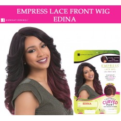 Sensationnel Empress Synthetic Lace Front Wig Curved Part Edina