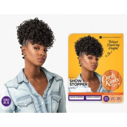 Sensationnel Instant Pony Synthetic Heat Resistant Textured Draw String Ponytail Curls Kinks Show Stopper