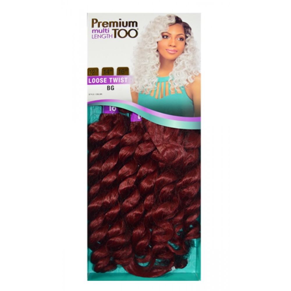 Sensationnel Premium Too Multi Pack 100% Human Hair & Premium Blend Hair Weave Loose Twist