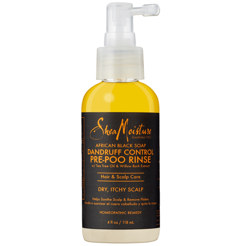 shea moisture african black soapdandruff control pre-poo rinse