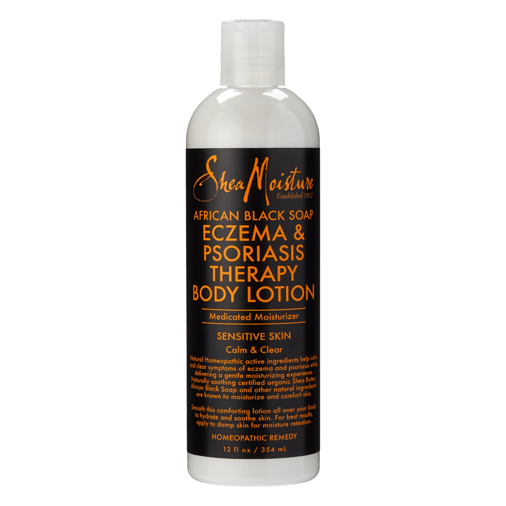 shea moisture african black soapeczema psoriasis therapy body lotion