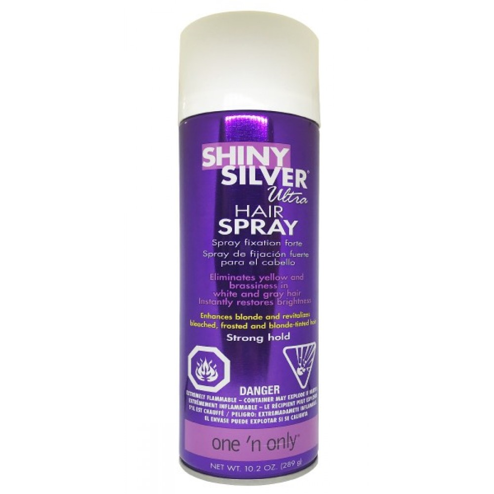 One N Only Shiny Silver Ultra Hair Spray 10.2 Oz