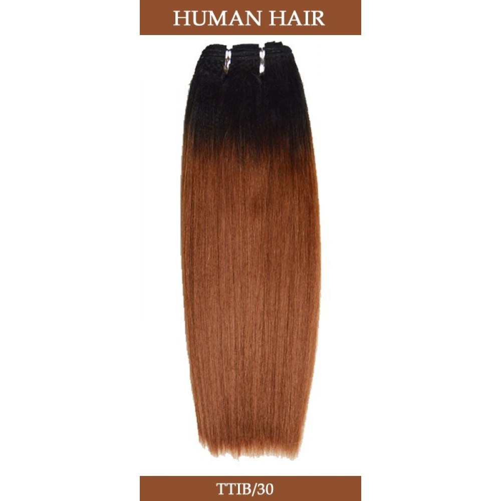 Two Tone Yaki Straight Human Hair Weave
