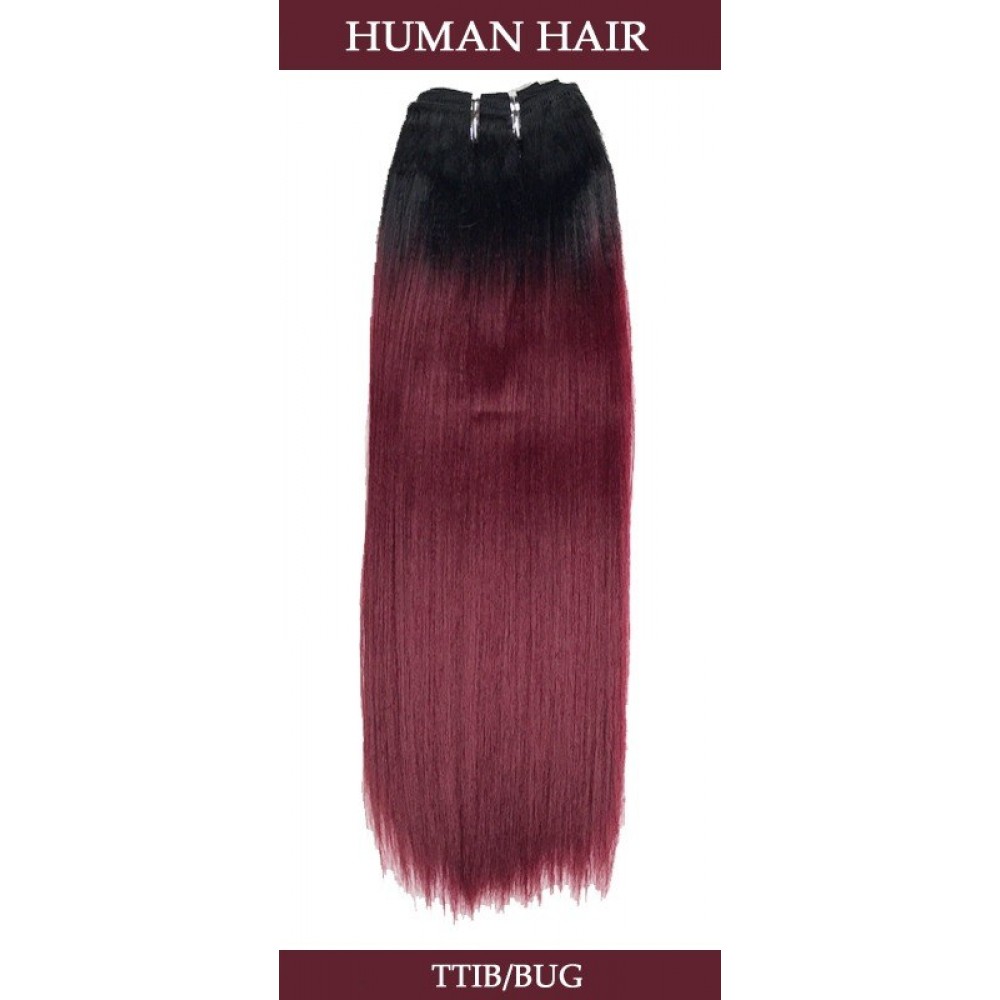 Two Tone Yaki Straight Human Hair Weave