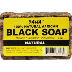 Taha African Black Soap 100% Natural 5 Oz
