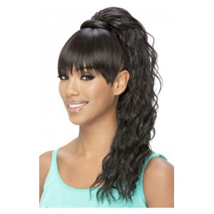 Vivica A Fox Synthetic Heat Resistant Bang N Pony Draw String Kennedei