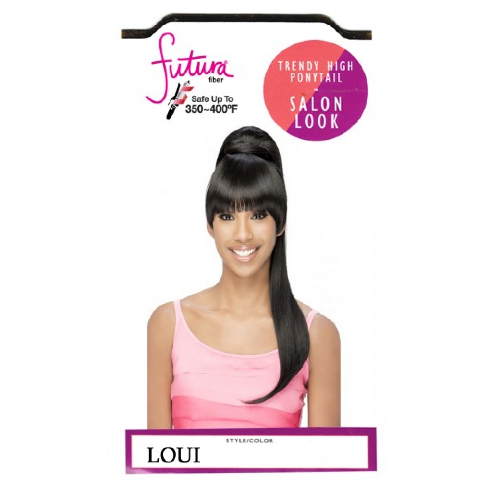 Vivica A Fox Synthetic Heat Resistant Bang N Pony Draw String Loui