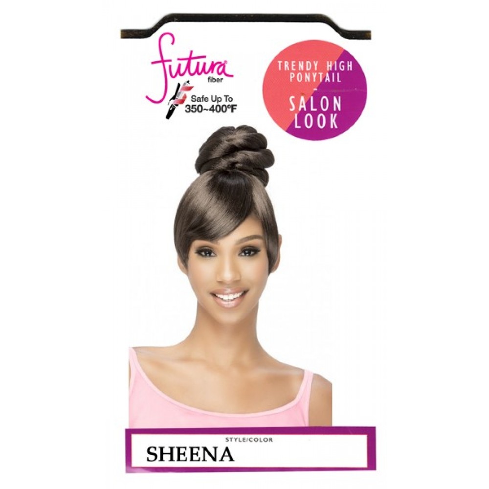Vivica A Fox Synthetic Heat Resistant Bang N Bun Draw String Sheena
