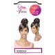 Vivica A Fox Synthetic Heat Resistant Bang N Bun Draw String Sheena