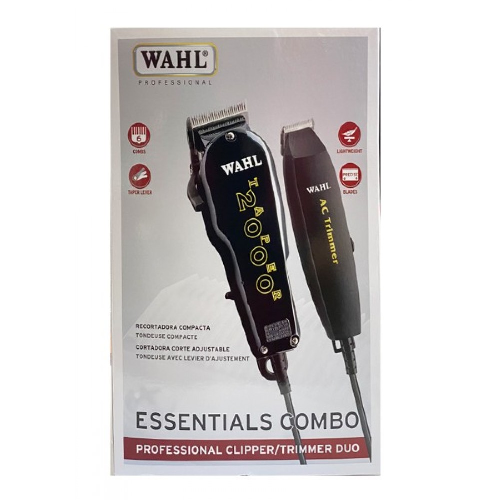 Wahl Professional 5 Star Hair Clipper Trimmer Taper 2000 Ac Trimmer Essentials Combo