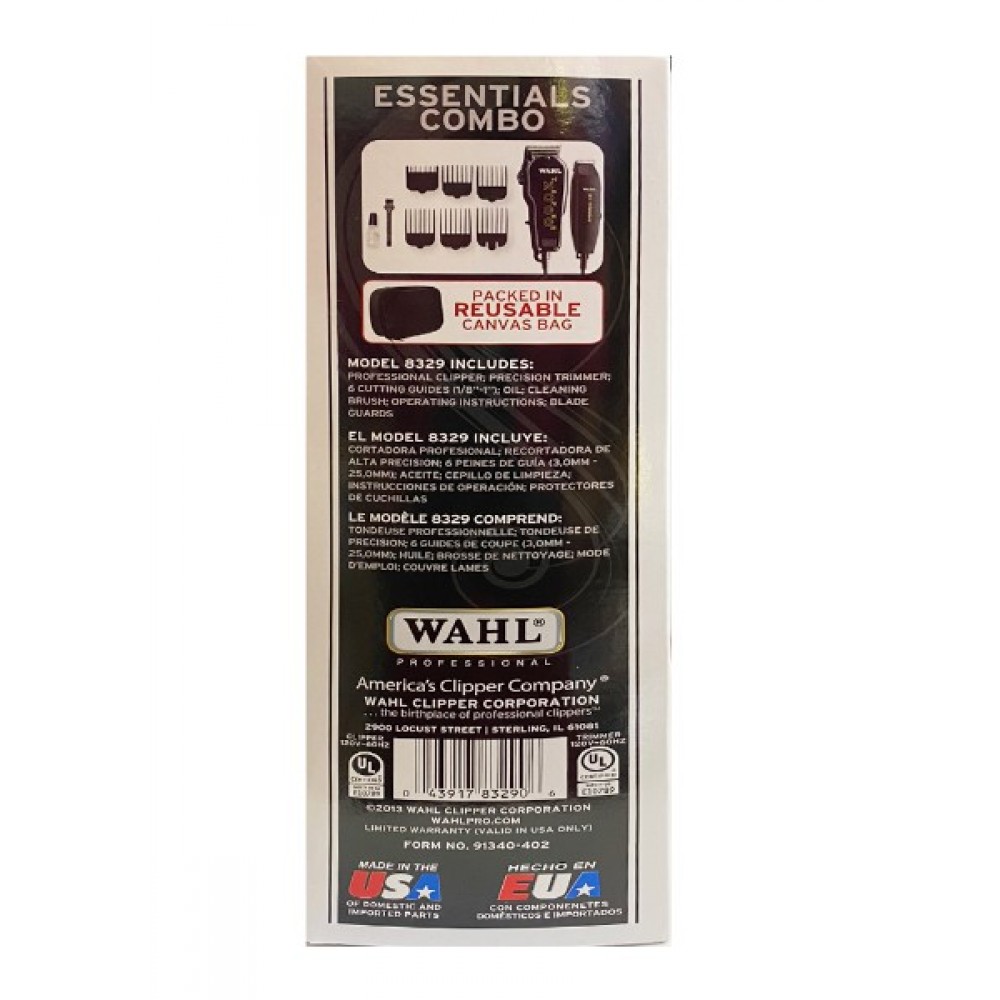 Wahl Professional 5 Star Hair Clipper Trimmer Taper 2000 Ac Trimmer Essentials Combo