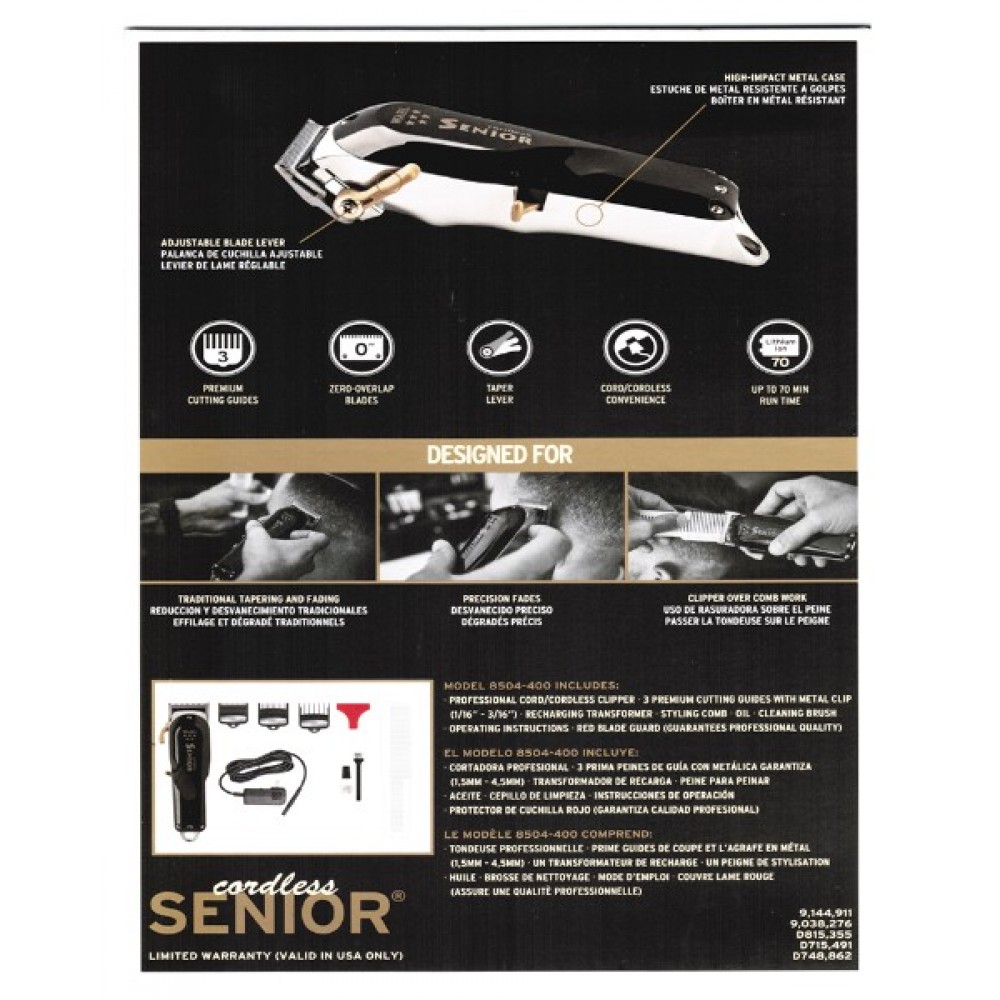 Wahl Professional 5 Star Hair Clipper Cordless Senior