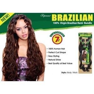 bijoux beauty element soprano unprocessed  brazilian virgin remy human hair weave body wavy  6pcs + free closure